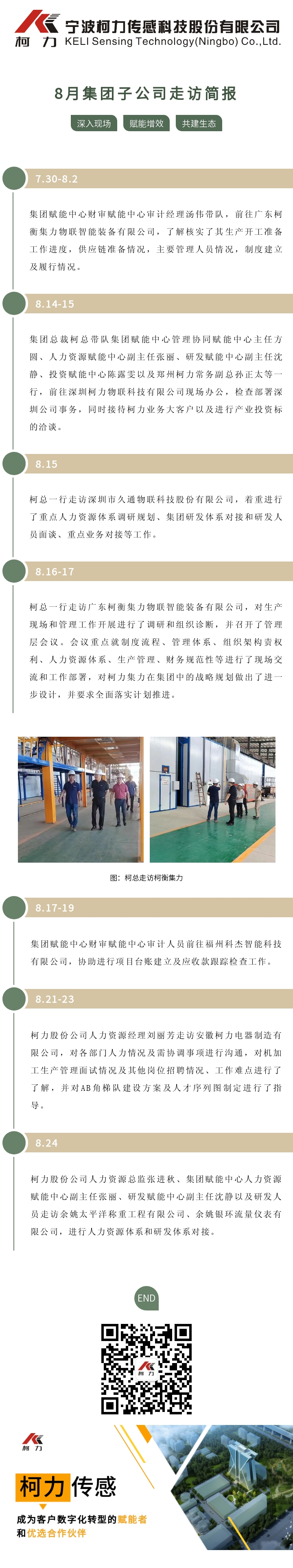 8月集團子公司走訪簡訊