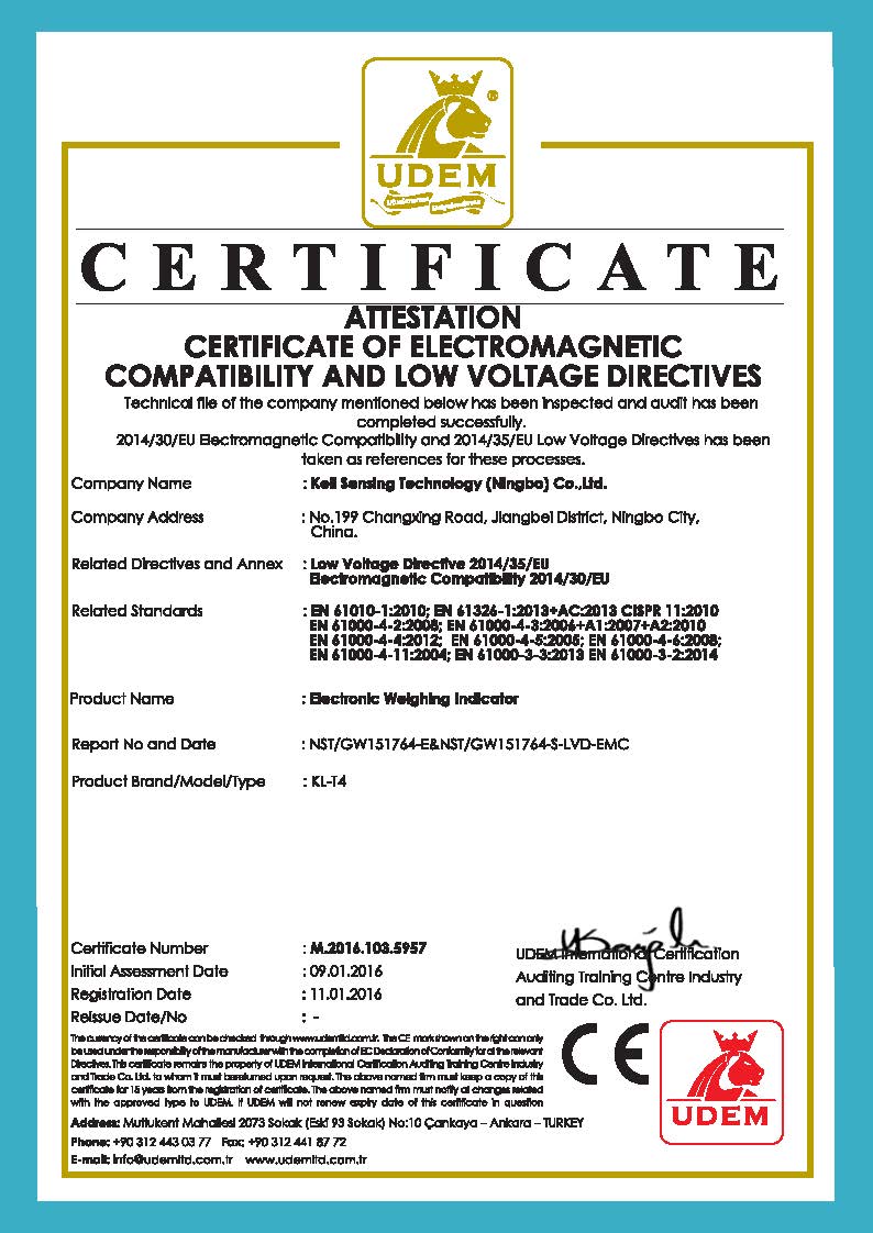 CE認(rèn)證（KL-T4）