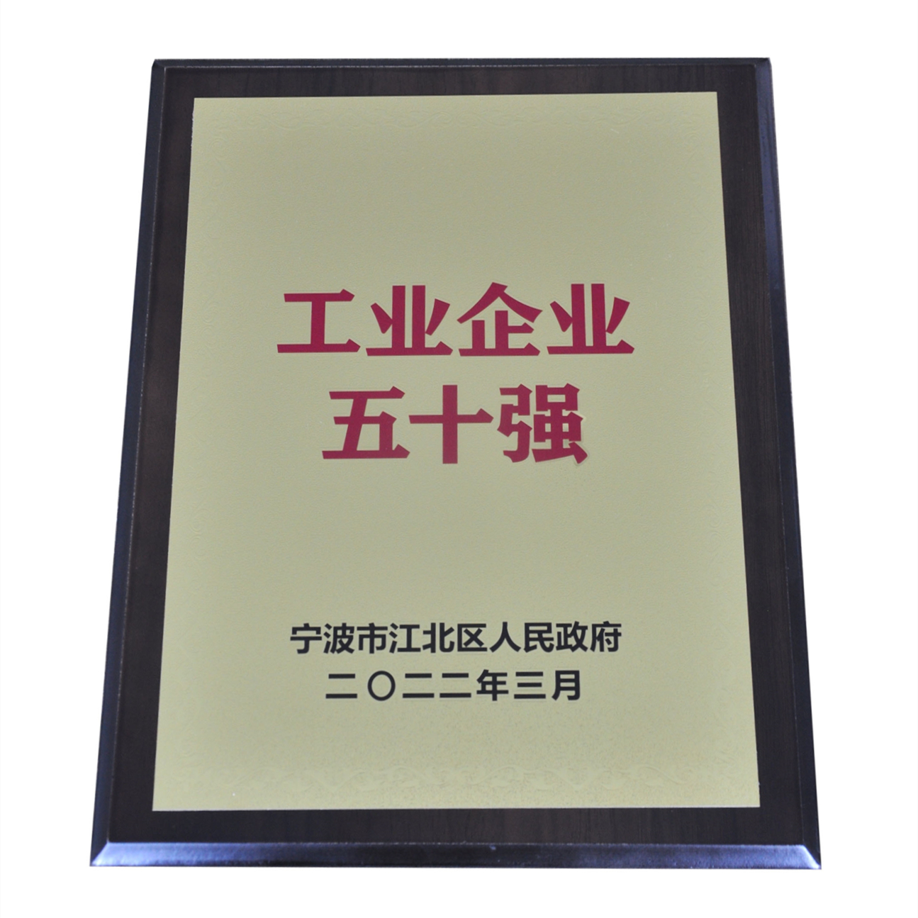 公司榮獲工業(yè)企業(yè)五十強